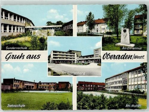 Oberaden Sundernschule am Ehrenmal am Römerberg Jahnschule am Markt