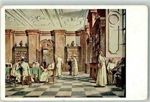 Linz In der Stiftsbibliothek sign Alois Greil Nr 50