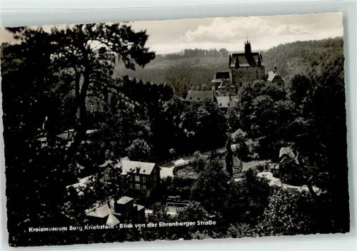 09648 O9251 Kriebstein - Kreismuseum Burg Blick von der Ehrenberger Straße