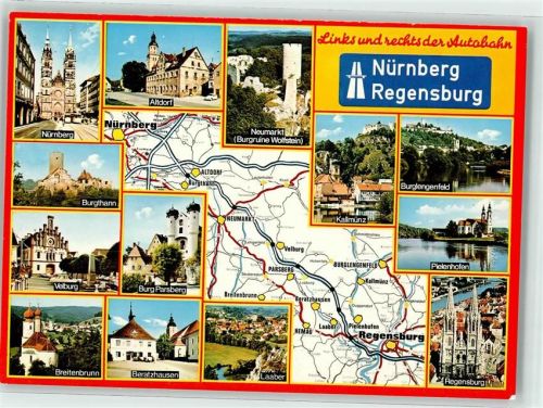 Neumarkt Autobahn A3 Breitenbrunn Laaber Regensburg Nürnberg Velburg