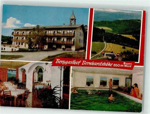 St. Englmar Kolmberg Gasthaus Bernhardshöhe Gastraum Schwimmbad