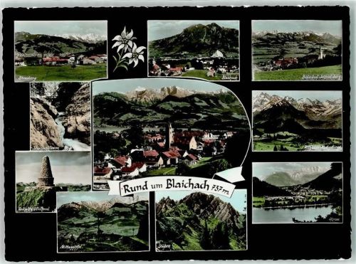 Blaichach Alpsee Mittaggipfel Starzlachklamm Grünten-Denkmal