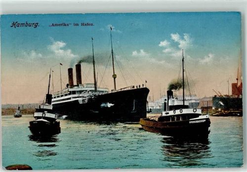 Hamburg 1913 Schiffe Dampfer Amerika