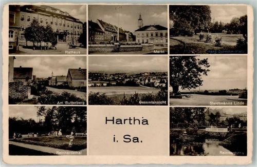 Hartha Rathaus Markt Butterberg Reinhardsthal