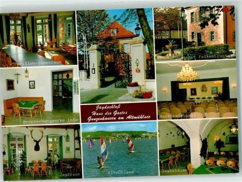 Gunzenhausen Jagdschloß Haus des Gastes Innenansichten Altmühlsee Windsurfer