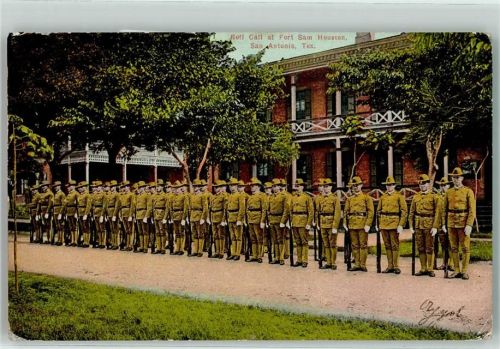 San Antonio 1916 Roll Call at Fort Sam Houston , Texas