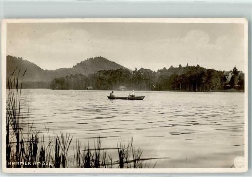 83317 W8221 Hammer Foto AK am See Ruderboot