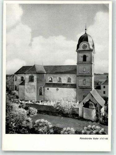 Rohr Abteikirche Uhr Friedhof