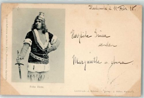 1898 Fritz Hertz - Lichtdruck Schober / Verlag Velten