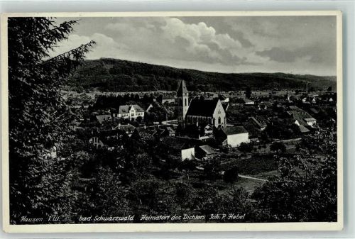 Hausen Heimatort des Dichters Joh. P. Hebel Kirche Fabrik