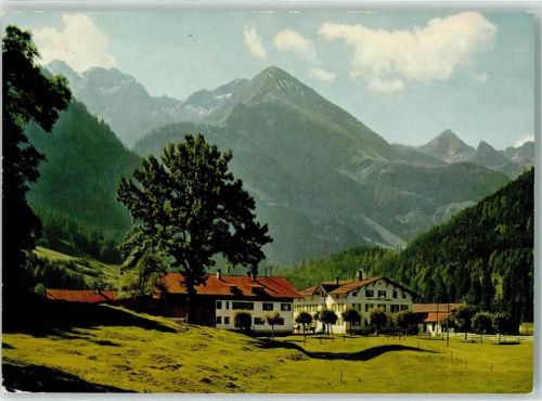 Birgsau mit Steinschartenkopf Wilder Mann Wildes Männle Rothgrundspitze Linkerskopf Hochrappenkopf Biberkopf