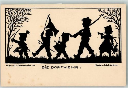 Kinderspiele Krieg spielen AK
