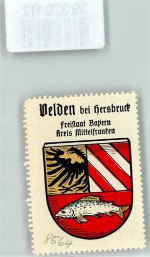 Velden Wappen Kaffee Hag Nr. 73 Halber Adler Fisch