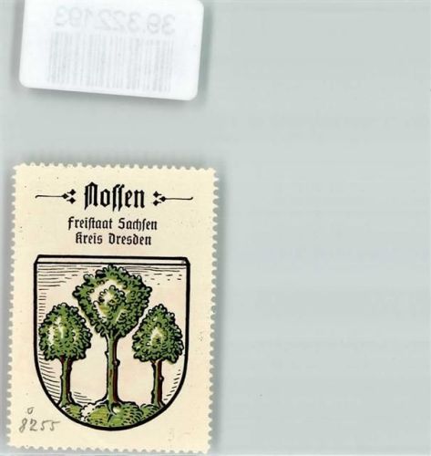 Nossen Vignette Wappen Freistaat Sachsen Kreis Dresden