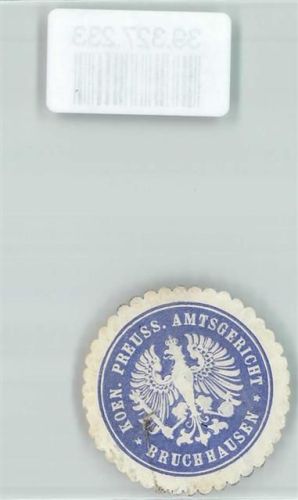Bruchhausen Koen. Preuss. Amtsgericht Bruchhausen