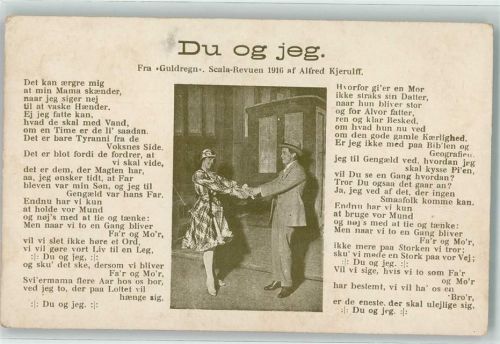 Fra Guldregn - Scala Revue 1916 auf Alfred Kjerulff