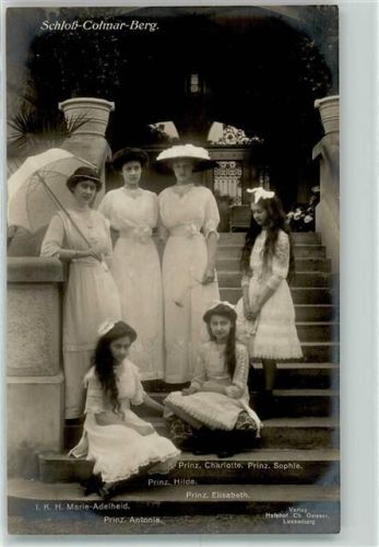 Kolmer-Bierg Prinzessinnen Charlotte Sophie Hilda Elisabeth Marie Adelheid und Antonia Schloss
