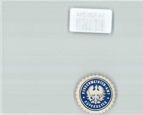 Küppersteg Postwesen Bürgermeister-Amt Küppersteg