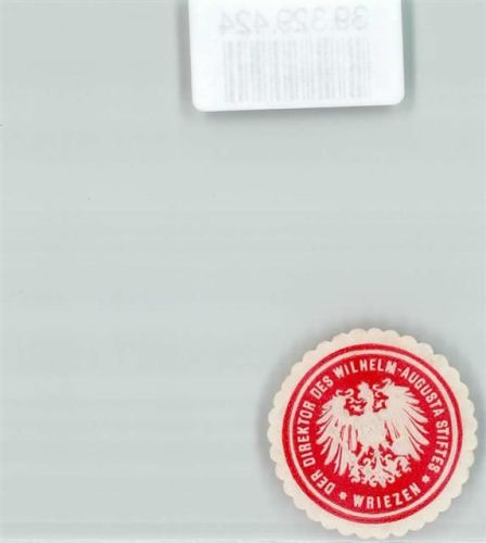 Wriezen der Direktor des Wilhelm-Augusta Stiftes Wrieten