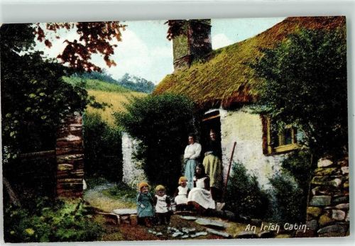 An Irish Cabin Bauernhaus AK Motiv Irland