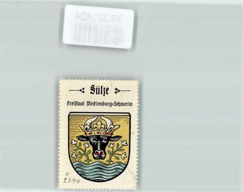 Bad Sülze Vignette Wappen Freistaat Mecklenburg Schwerin