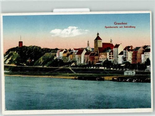 Graudenz Speicherseite Schlossberg Turm