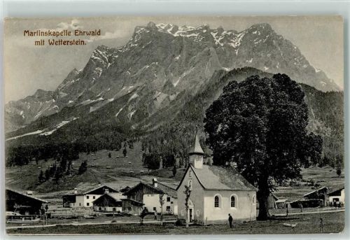 Ehrwald Martinskapelle mit Wetterstein