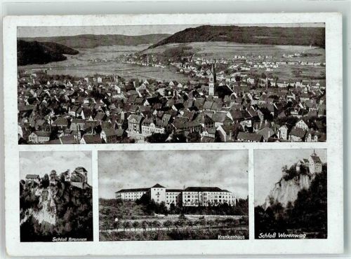 78532 W7200 Tuttlingen - Schloß Bronnen Krankenhaus Schloß Werenwag