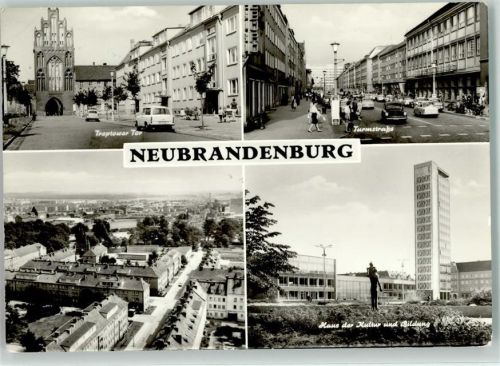 Neubrandenburg Treptower Tor Turmstraße Haus der Kultur und Bindung