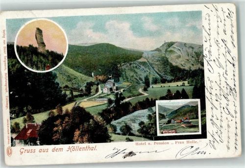 Eschwege 1904 Höllenthal Hotel Frau Holle