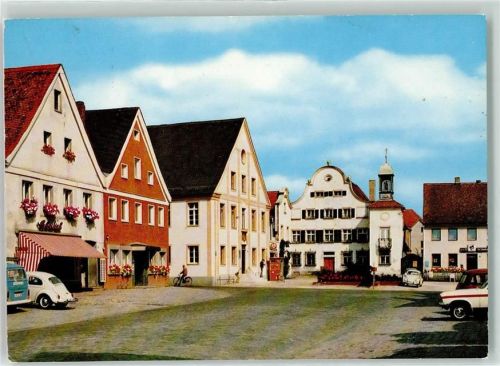 Allersberg Marktplatz Gasthaus Rathaus Fahrrad