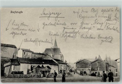 Savigny-les-Beaune Dorfstraße Ort handschriftlich