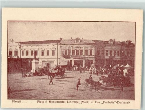 Ploiesti Piata si Monument Libertatei Markt u. das Freiheits-Denkmal