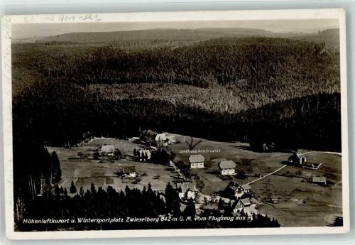 Zwieselberg Pension Landhaus Armbruster Fliegeraufnahme