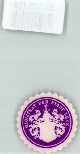 Leer Magistrat der Stadt Wappen Lila Weiß