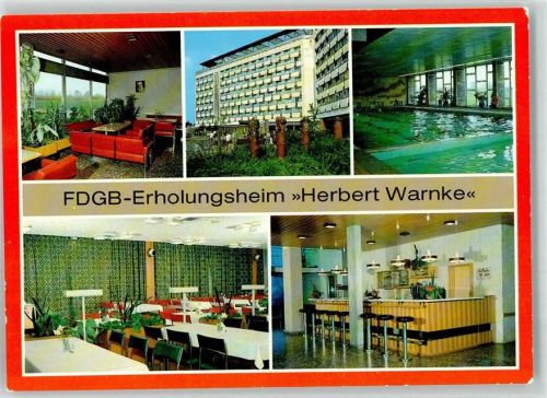 Klink FDGB-Erholungsheim Herbert Warnke Schwimmbad Bar Empfangshalle
