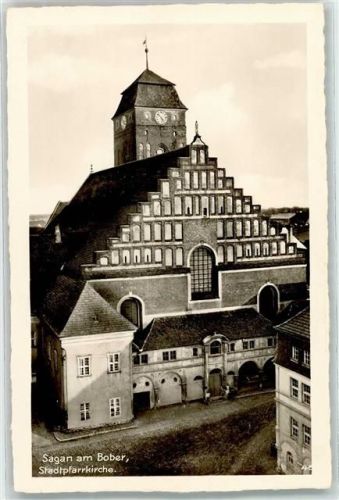 Sagan Zagan Foto AK Stadtpfarrkirche
