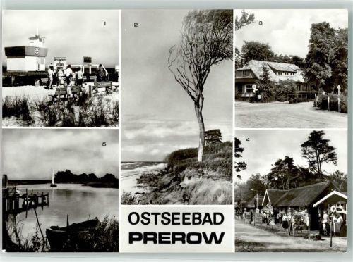 Ostseebad Prerow Hauptrettungsturm Weststrand Cafe Strandeck Ladenstraße