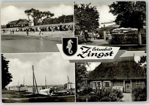 Zingst Strand Hafen Gartenwirtschaft Reetdachhaus