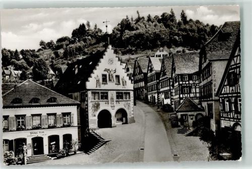 Schiltach Marktplatz Rathaus Apotheke