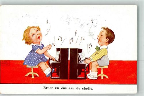 Kinder Klavier Nr.7543-2 Briefmarke Pfadfinder