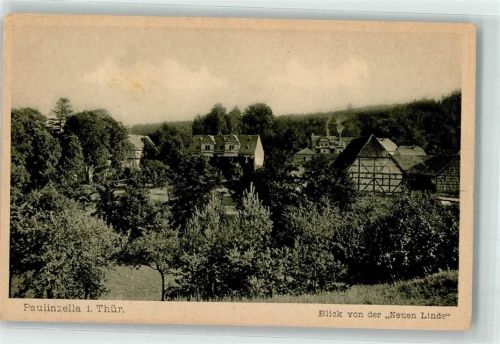 Paulinzella Blick von der Neuen Linde