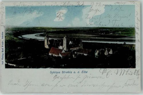 Strehla 1902 Schloß Strehla Elbe