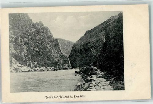 Skopje Treska Schlucht Fluss