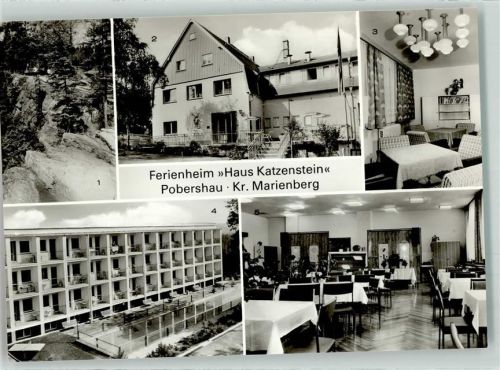09496 O9344 Pobershau - Ferienheim Haus Katzenstein Klubraum Bettenhaus Speisesaal