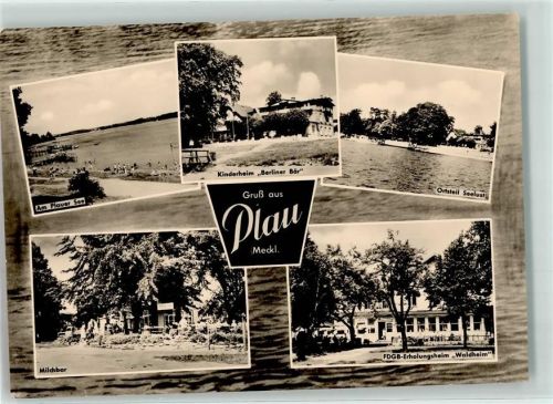 Plau Milchbar Erholungsheim Waldheim Kinderheim Berliner Bär