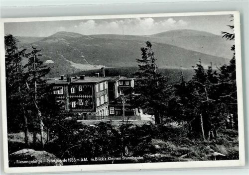 Peterbaude Riesengebirge 1285 m Blick zur Kleinen Sturmhaube