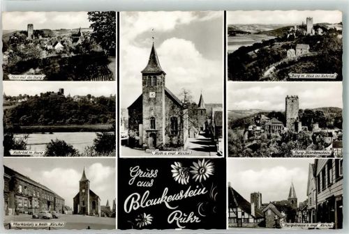 Blankenstein Burg Marktplatz Kath. Kirche Ev. Kirche Oldtimer