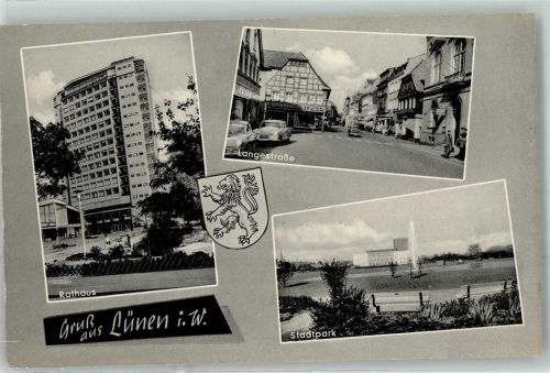 Lünen Wappen Rathaus Langestraße Stadtpark Oldtimer