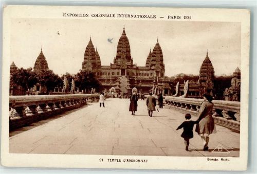 Siem Reap 1931 Exposition Coloniale Internationale Paris Tempel d´Angkor Vat